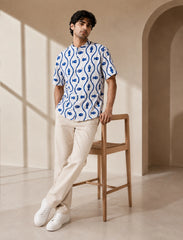 Fishes Print Unisex Half Sleeve Shirt - XPST