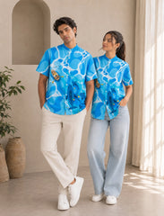 Navy Dolphin Unisex Half Sleeve Shirt - XPST