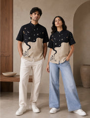 Astronaut Space Print Unisex Half Sleeve Shirt - XPST