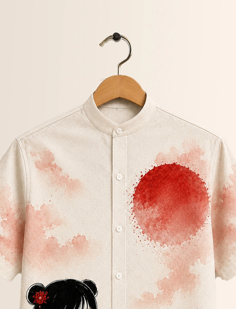 Red Girl Unisex Half Sleeve Shirt - XPST